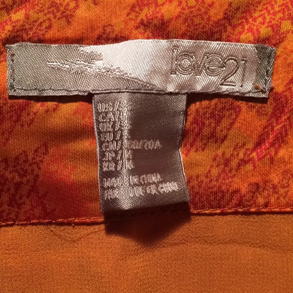 Orange silky wrap skirt! - Picture 4 of 4